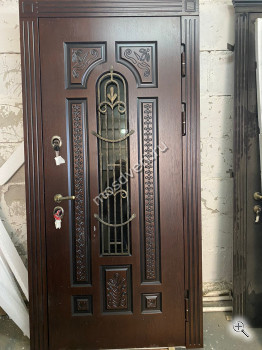 Элитная входная дверь одностворчатая с узорами - купить от производителя Мосдвери Элитная входная дверь одностворчатая с узорами